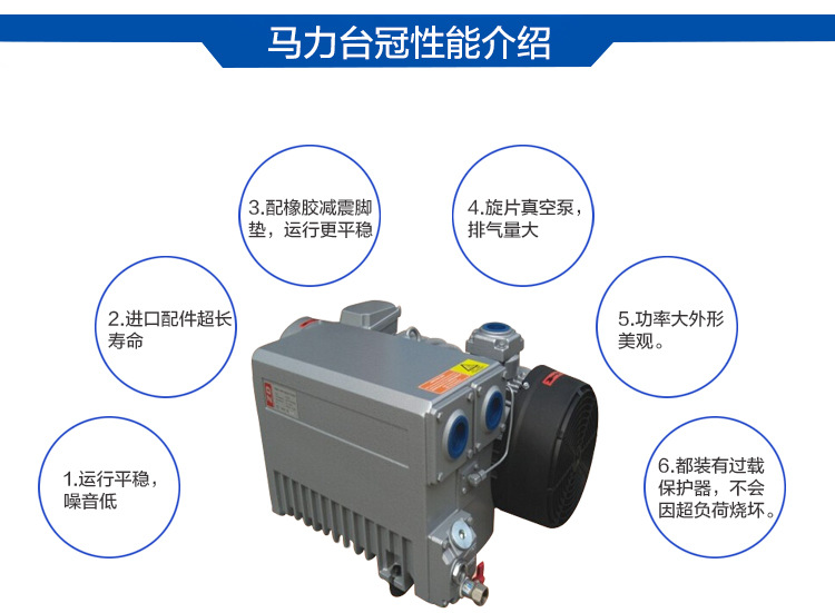 臺冠MLV0100旋片式負壓泵性能介紹圖